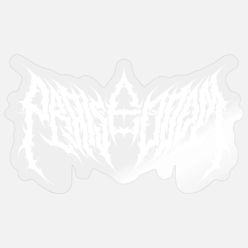 Louange à Doom - Sticker taille S (10 x 10 cm) - brillant transparent