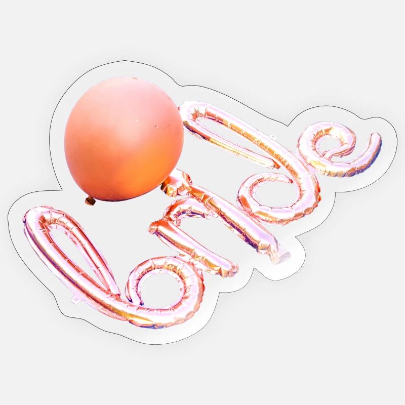 Bride  - Sticker taille S (10 x 10 cm) - brillant transparent