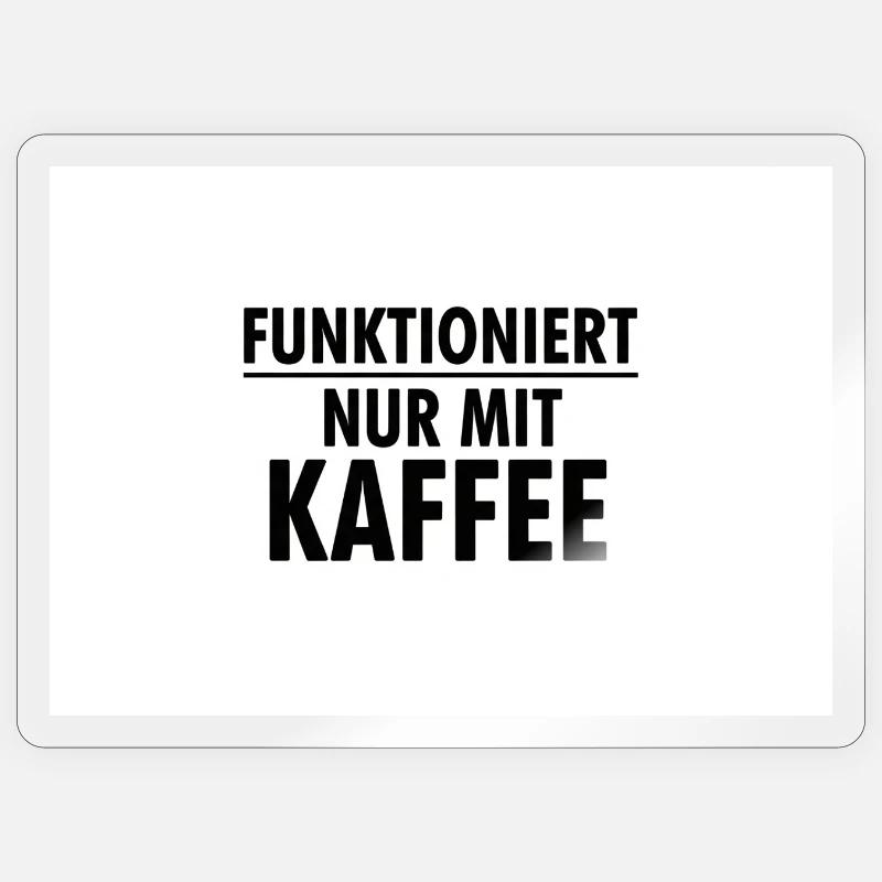 Works only with coffee - Sticker size S (10 x 10 cm) - transparent glossy
