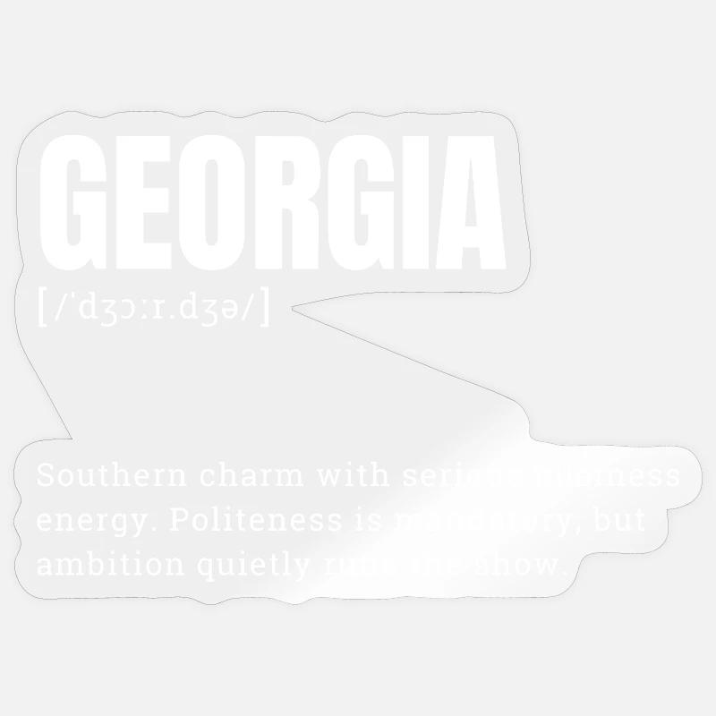 Georgia Charme Business Dynamics - Sticker size S (10 x 10 cm) - transparent glossy