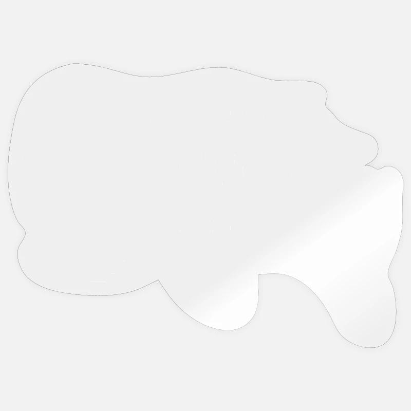 Baleine - Sticker taille S (10 x 10 cm) - brillant transparent