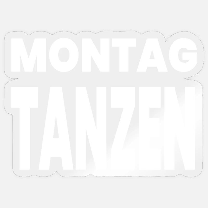 Dance - Sticker size S (10 x 10 cm) - transparent glossy