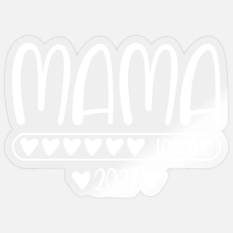 Mama 2027 loading Sticker Größe S (10 x 10 cm)