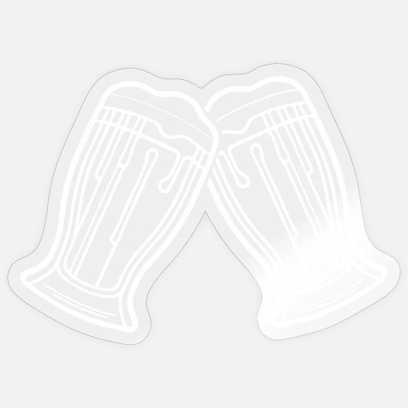 Beer - Sticker size S (10 x 10 cm) - transparent glossy