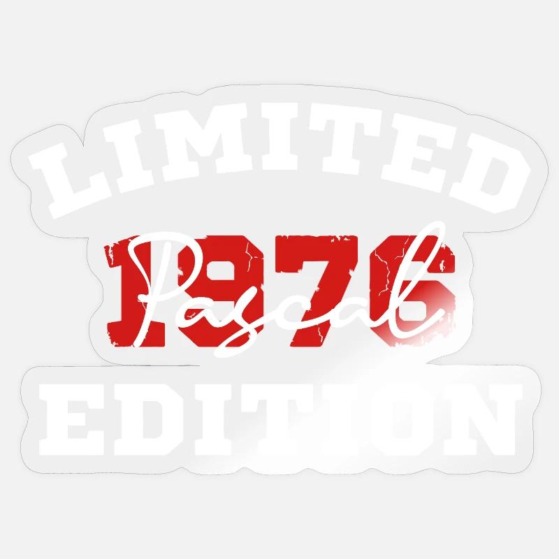 Edition Limitee Pascal 1976 - Sticker taille S (10 x 10 cm) - brillant transparent