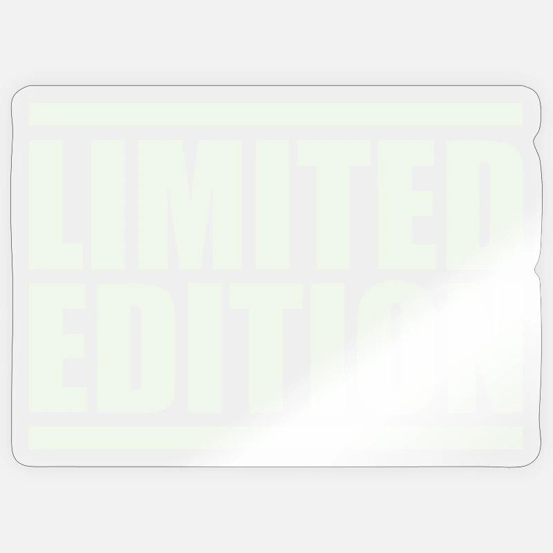 Édition limitée en majuscules - Sticker taille S (10 x 10 cm) - brillant transparent