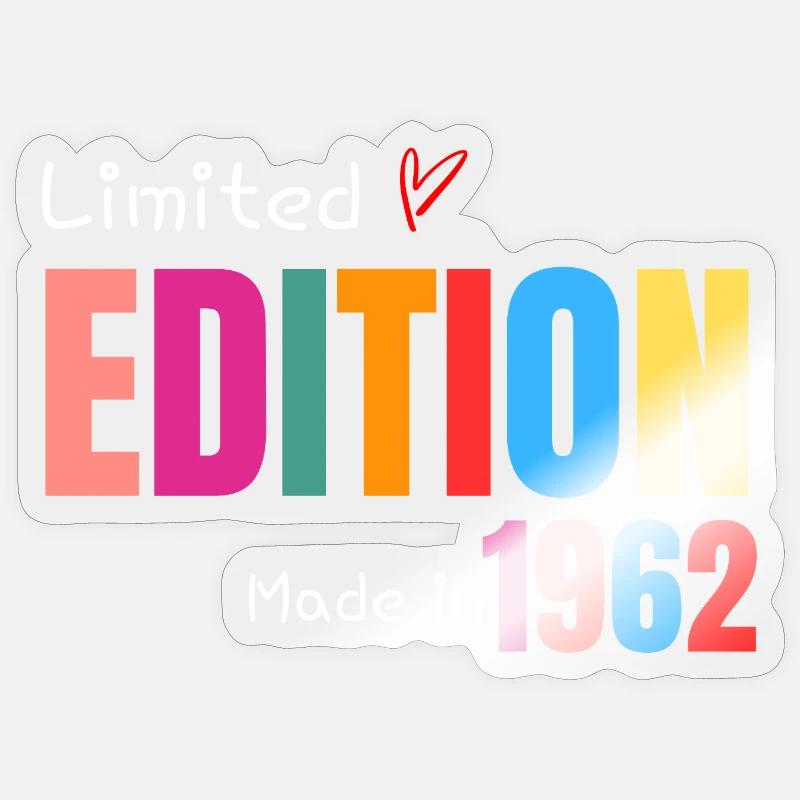 Limitierte Auflage Hergestellt 1962 - Sticker Größe S (10 x 10 cm) - Transparent glänzend