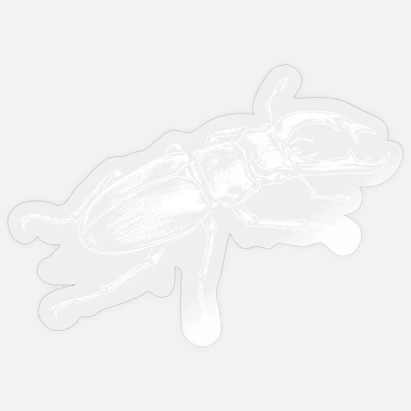 Conception de gros insectes - Sticker taille S (10 x 10 cm) - brillant transparent