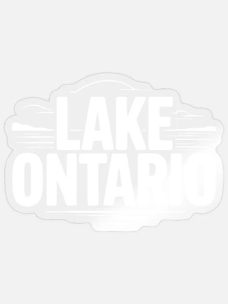 Ontariosee - Sticker Größe S (10 x 10 cm) - Transparent glänzend