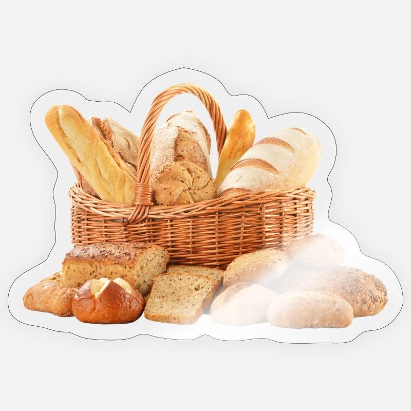 Bread Pain Bread - Sticker size S (10 x 10 cm) - transparent glossy