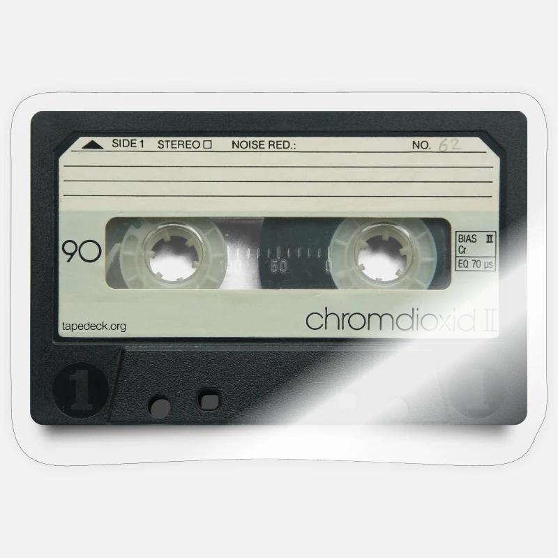 vintage tape: chromium dioxide II Sticker size S (10 x 10 cm)