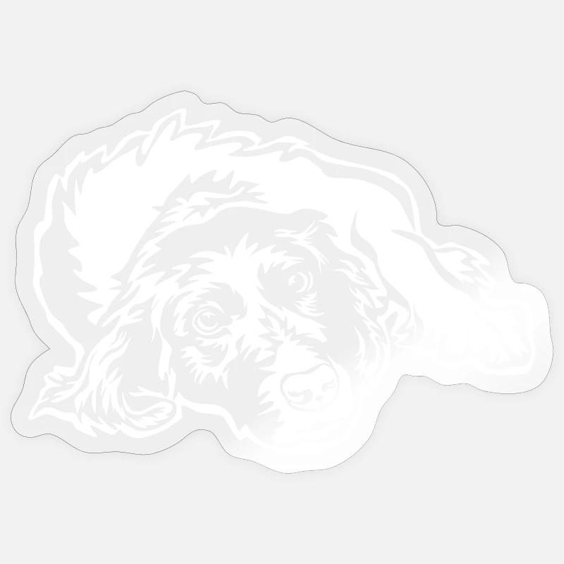 Munsterländer "Black Edition" - Sticker size S (10 x 10 cm) - transparent glossy
