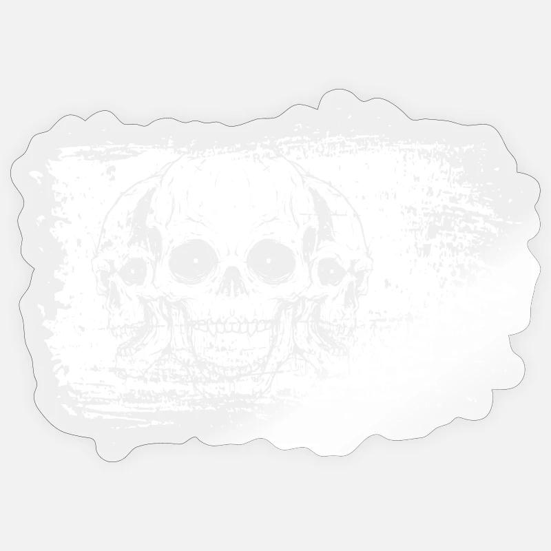 Bleached Frame Skulls Sticker size S (10 x 10 cm)