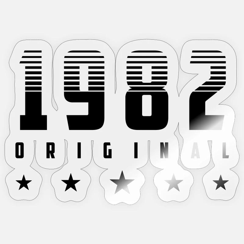 Original 1982 Année de naissance | | changeable de couleur Sticker taille S (10 x 10 cm)