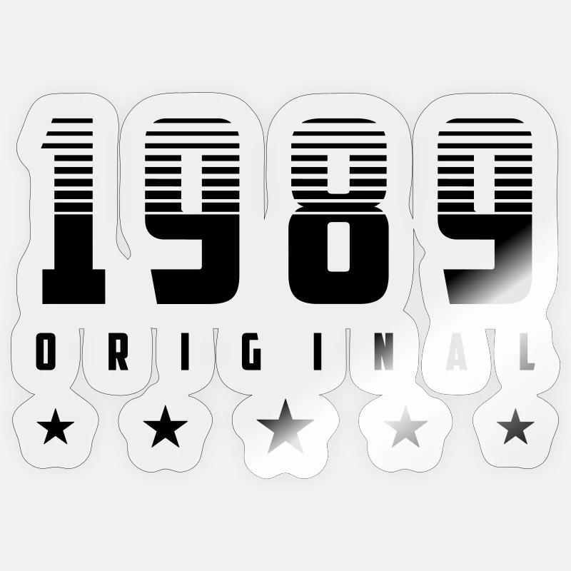 Original 1989 Année de naissance | | changeable de couleur Sticker taille S (10 x 10 cm)
