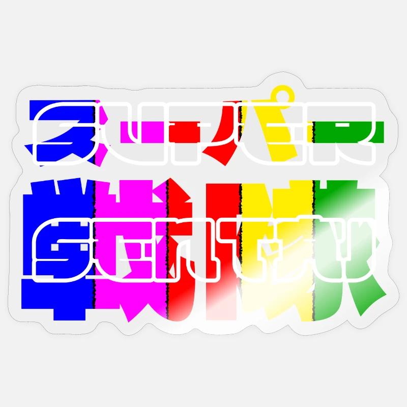Super Sentai - Sticker size S (10 x 10 cm) - transparent glossy
