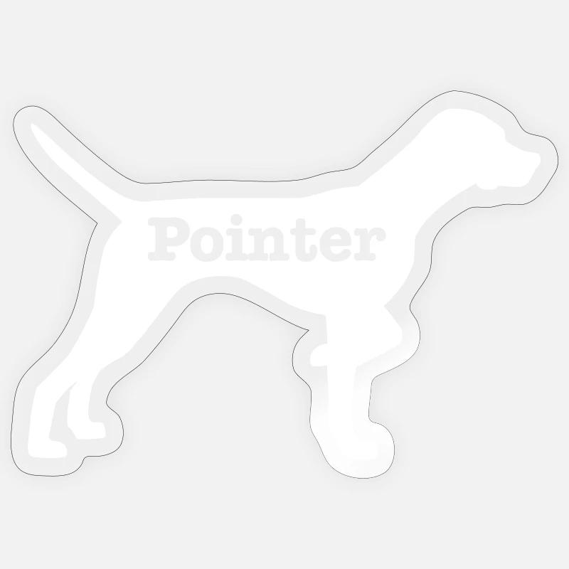 Pointer - Sticker size S (10 x 10 cm) - transparent glossy