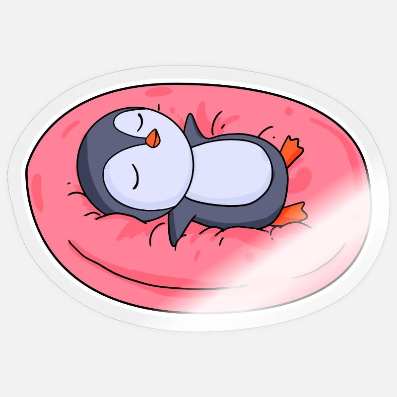 Penguin - Sticker size S (10 x 10 cm) - transparent glossy