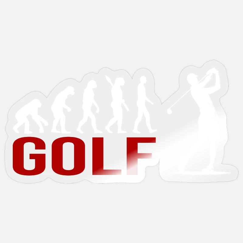Evolution Golfsport - Sticker Größe S (10 x 10 cm) - Transparent glänzend