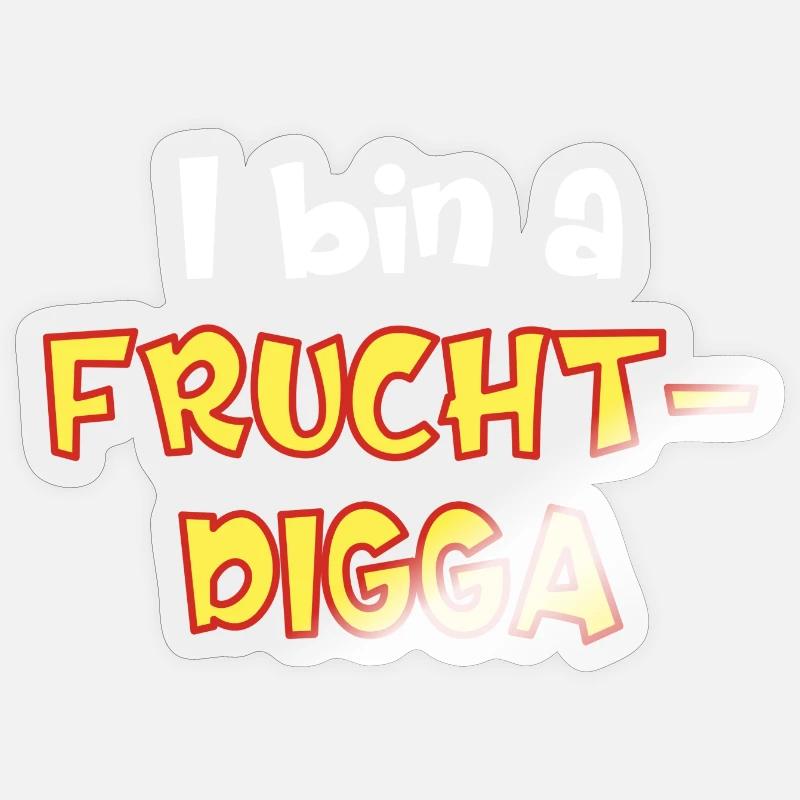 Fruchtdigga Sticker Größe S (10 x 10 cm)