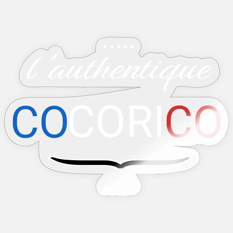 Cocorico – Das Authentische Sticker Größe S (10 x 10 cm)