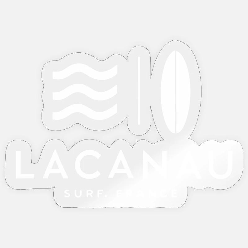 Abstract Surf Wave - Sticker size S (10 x 10 cm) - transparent glossy