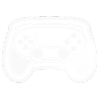 Video Game Controller Drawing - Sticker size S (10 x 10 cm) - transparent glossy - Front