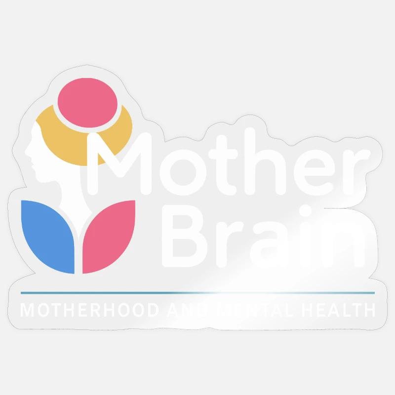 Maternité - Sticker taille S (10 x 10 cm) - brillant transparent