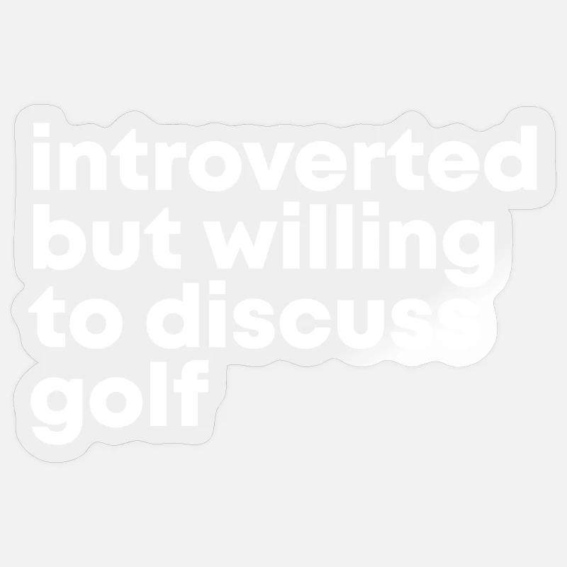 Golf Golf Golf Sticker Größe S (10 x 10 cm)