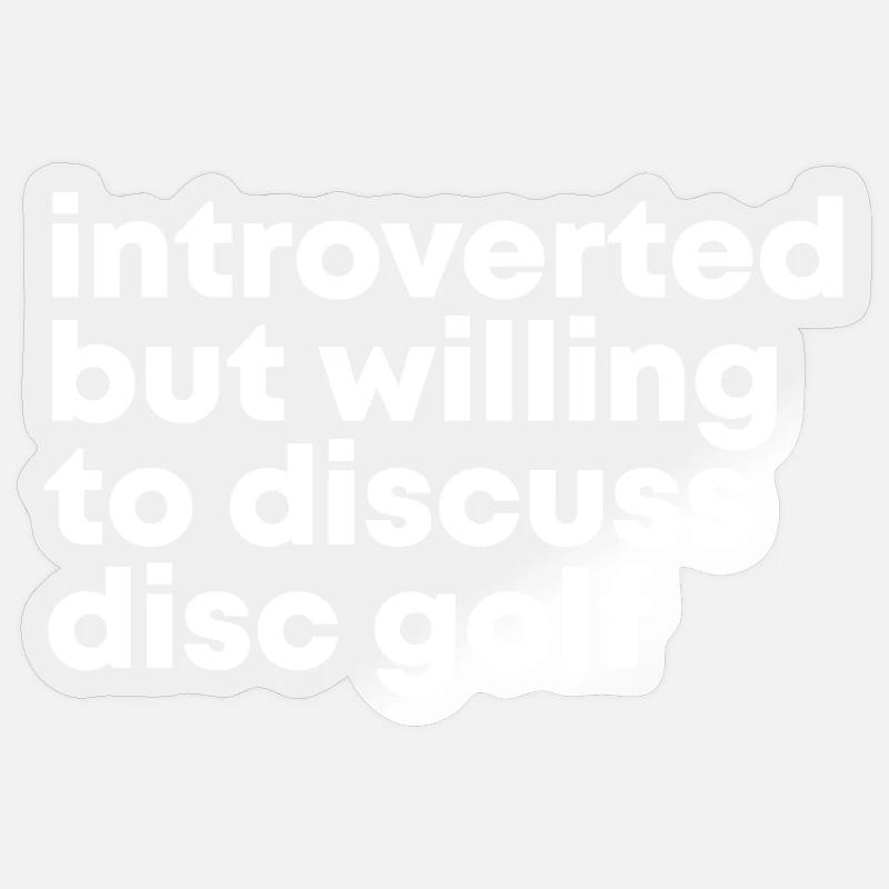 Disc Golf - Sticker size S (10 x 10 cm) - transparent glossy
