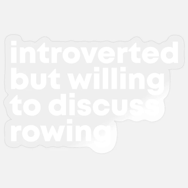 aviron - Sticker taille S (10 x 10 cm) - brillant transparent