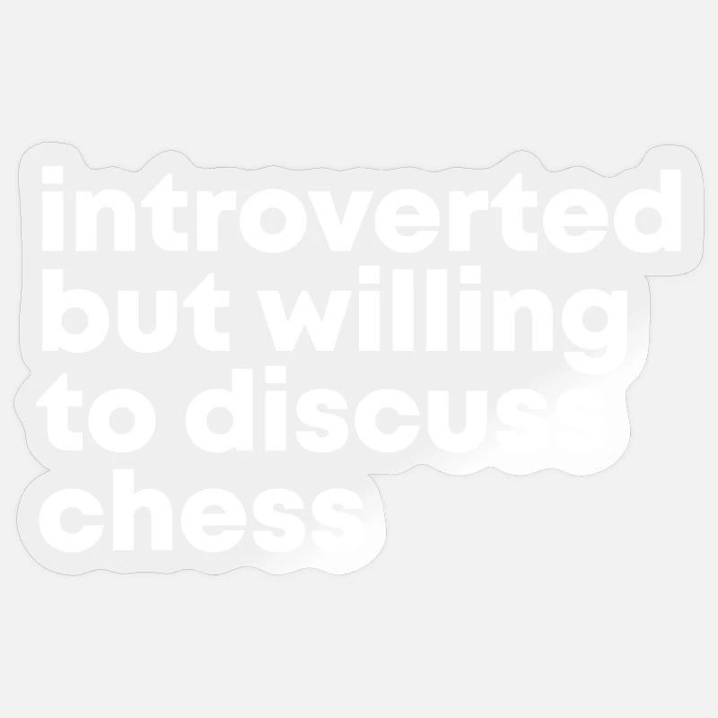 Chess - Sticker size S (10 x 10 cm) - transparent glossy