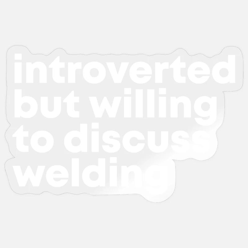 Welding - Sticker size S (10 x 10 cm) - transparent glossy