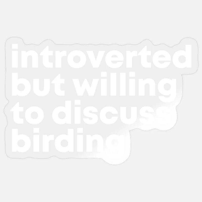 Oiseaux - Sticker taille S (10 x 10 cm) - brillant transparent