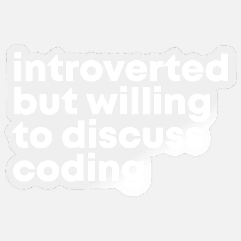 Codierung Codierung Codierung Sticker Größe S (10 x 10 cm)