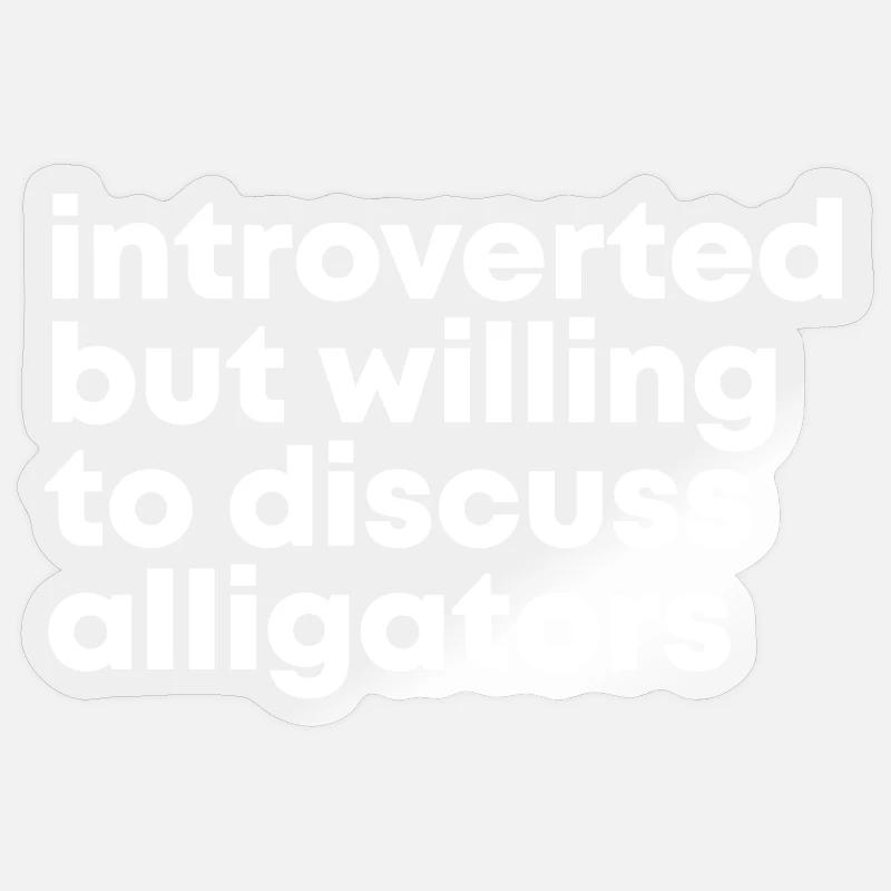 Alligator - Sticker size S (10 x 10 cm) - transparent glossy