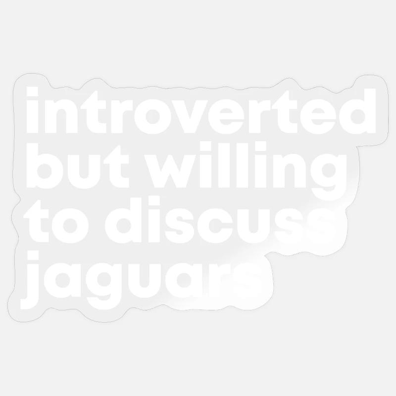 Jaguar - Sticker Größe S (10 x 10 cm) - Transparent glänzend