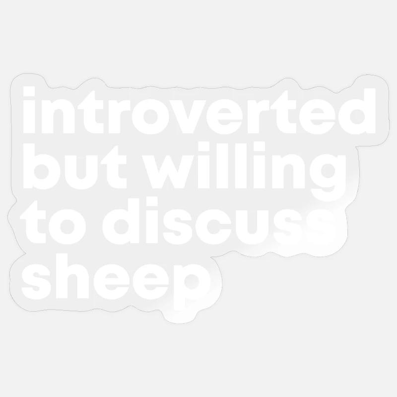Sheep - Sticker size S (10 x 10 cm) - transparent glossy