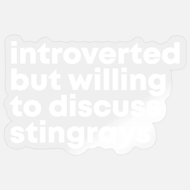 Stingray - Sticker size S (10 x 10 cm) - transparent glossy