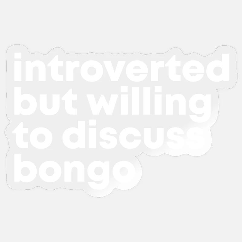 Bongo Bongo Bongo Sticker taille S (10 x 10 cm)