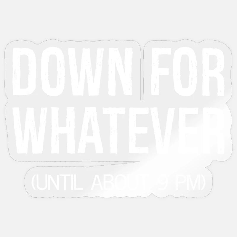 pour n’importe quoi - Sticker taille S (10 x 10 cm) - brillant transparent