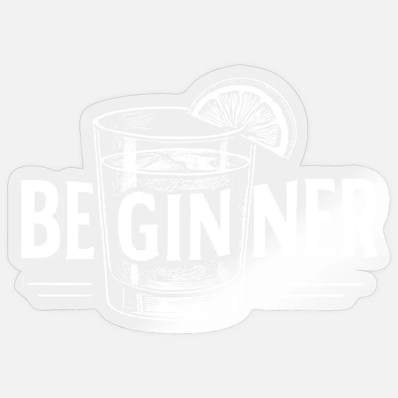 Beginner: Perfect gift idea for beginners! Sticker size S (10 x 10 cm)