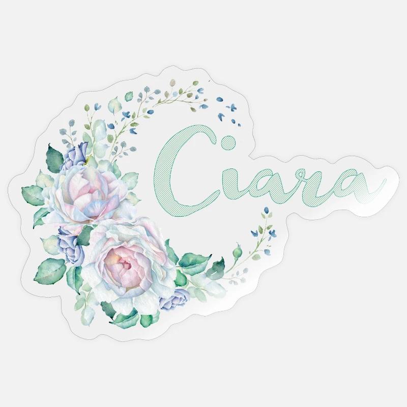 Pour Ciara - Sticker taille S (10 x 10 cm) - brillant transparent
