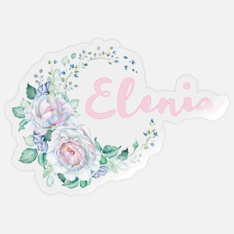Für Elenia - Sticker Größe S (10 x 10 cm) - Transparent glänzend
