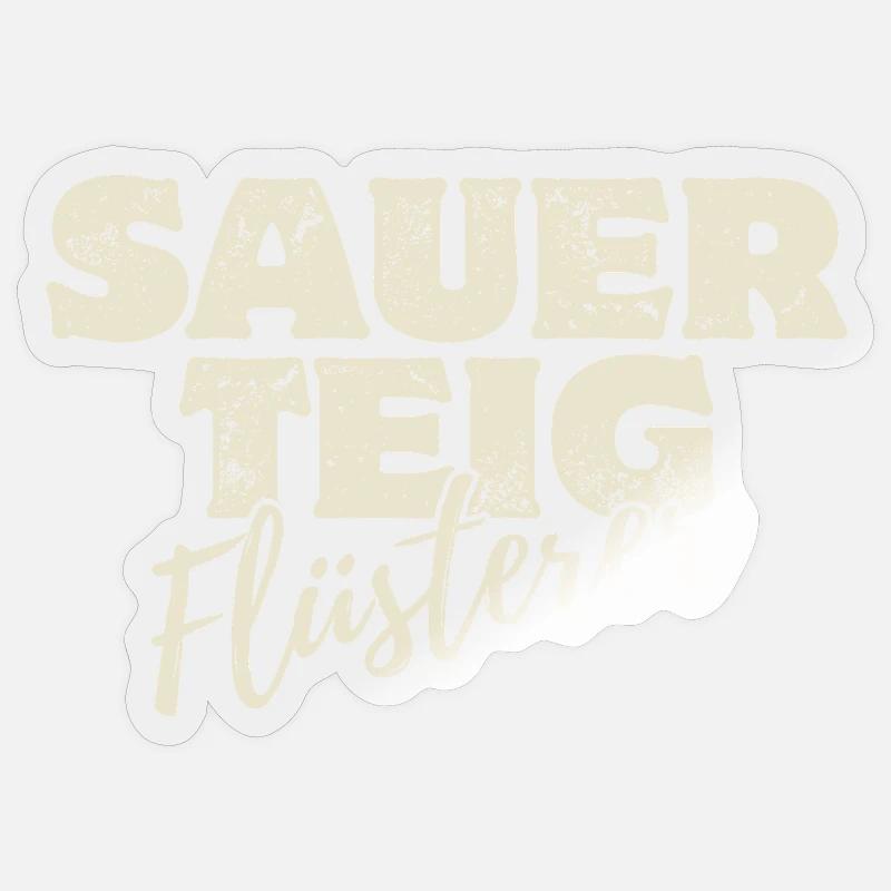 Sourdough Whisperer - Sticker size S (10 x 10 cm) - transparent glossy