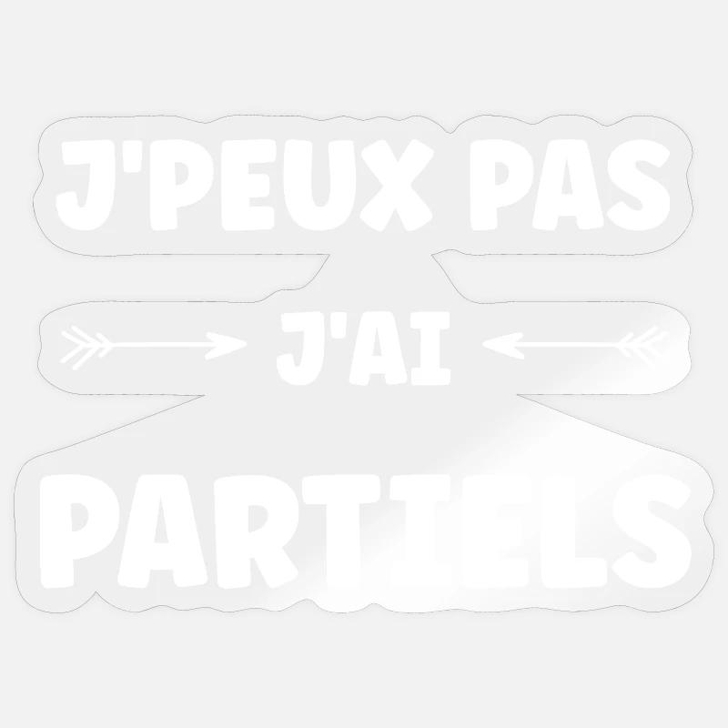 I Partial Tee Student Sticker size S (10 x 10 cm)
