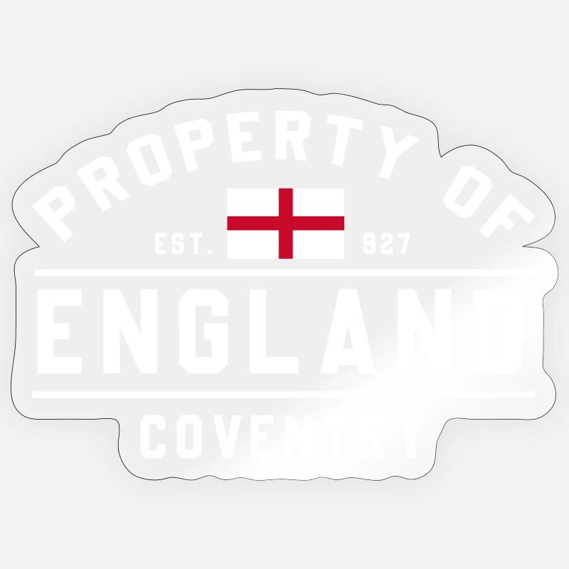 Propriété de l’Angleterre Coventry Sticker taille S (10 x 10 cm)