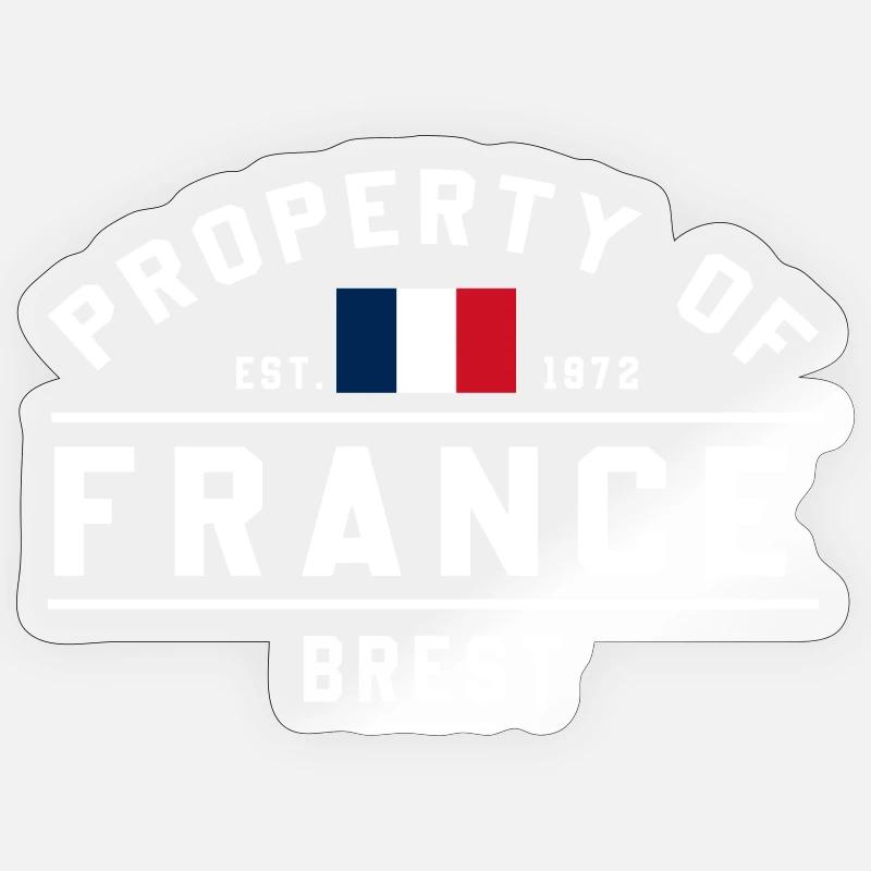 French Ownership Brest Logo - Sticker size S (10 x 10 cm) - transparent glossy