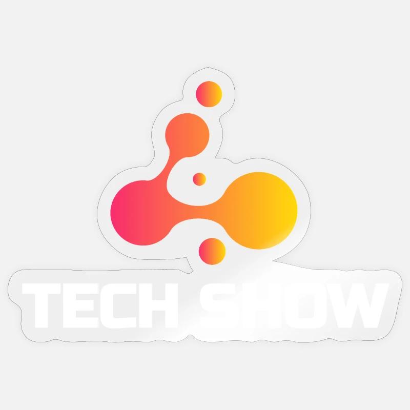 Technikshow Neon Blob Tee Sticker Größe S (10 x 10 cm)
