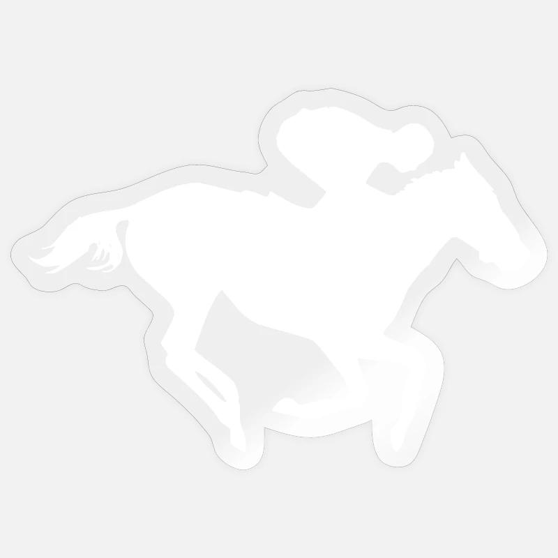 Ride - Sticker size S (10 x 10 cm) - transparent glossy
